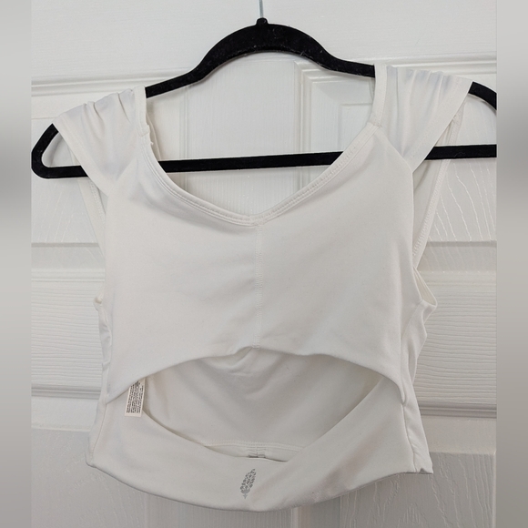 Free People Rouched White Top - Picture 3 of 3
